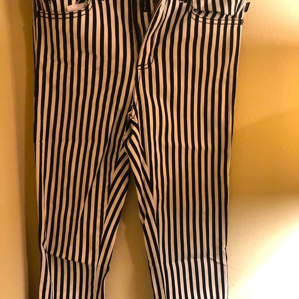 Striped pants.